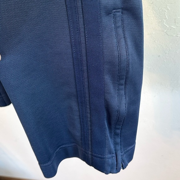 Nike Men's Navy Blue Sport Stripe Ankle Zip Athliesure Activewear Joggers Sz Lg - Picture 3 of 9